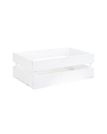 Solid wood medium-sized white tone wooden box