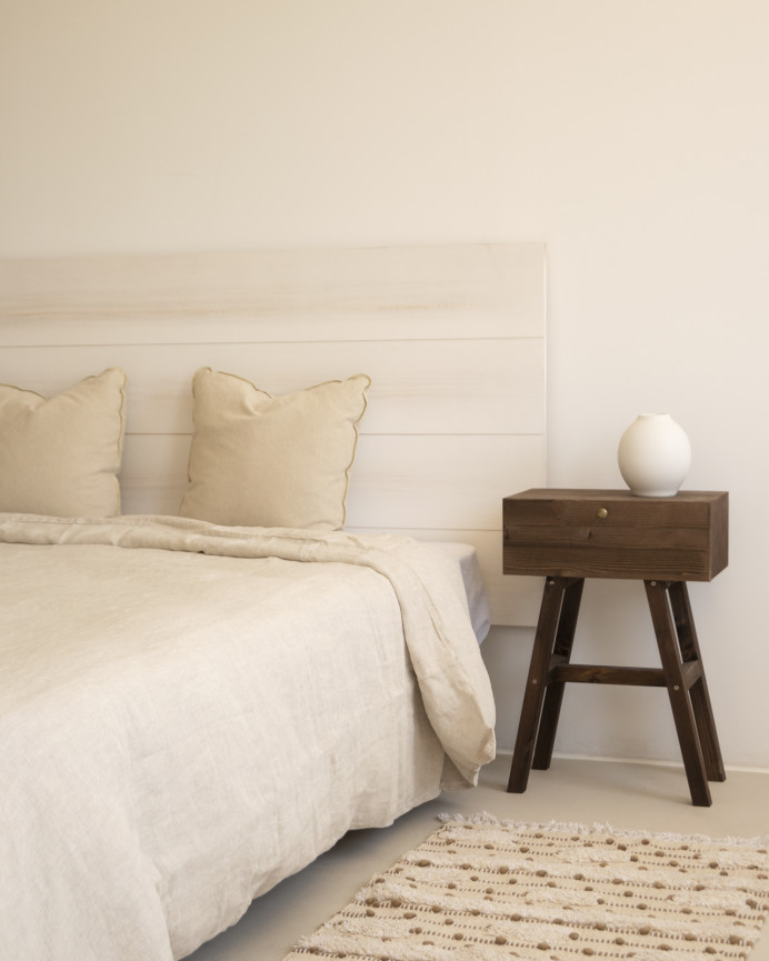 Solid wood headboard in various sizes with a distressed finish