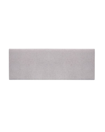 Upholstered headboard in smooth polyester in lavender color of various sizes.