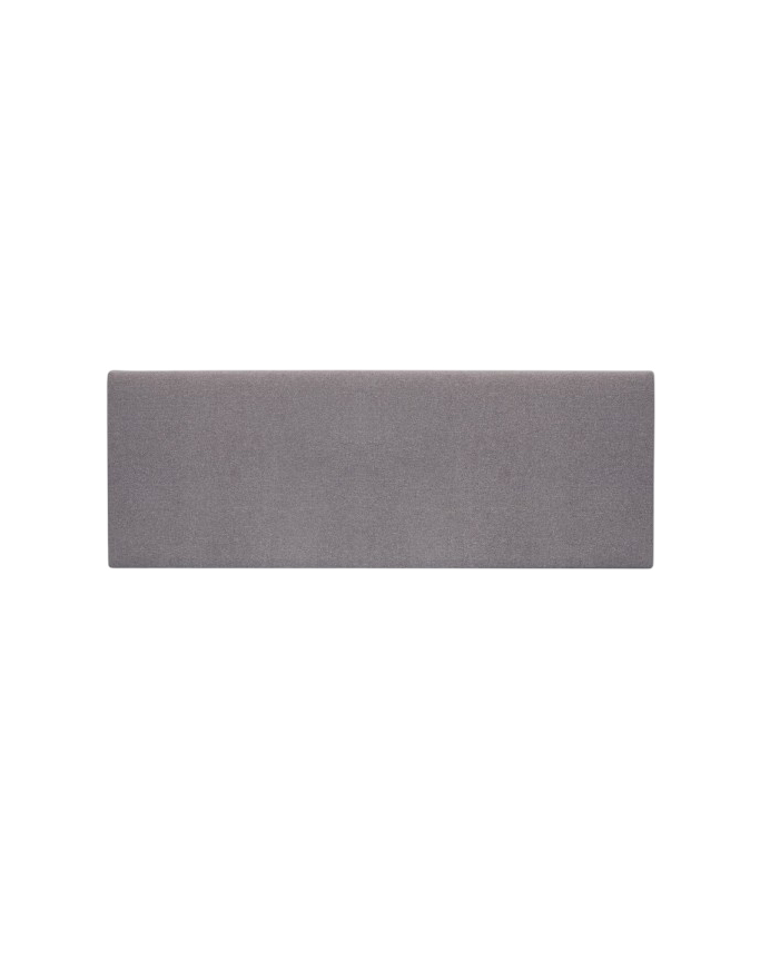 Upholstered polyester headboard in smooth purple color in various sizes.