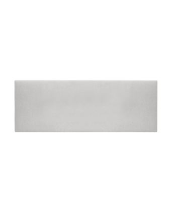 Upholstered headboard in smooth polyester in bone color of various sizes.