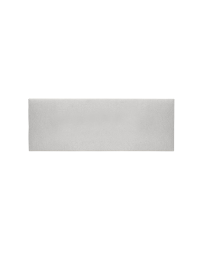 Upholstered headboard in smooth polyester in bone color of various sizes.