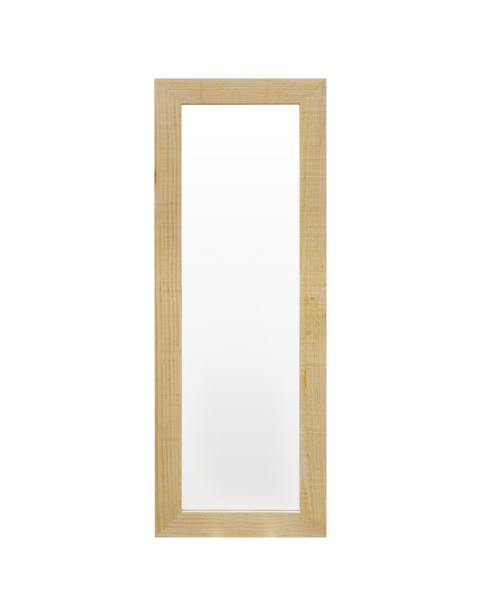 Solid wood mirror in natural tone of various sizes