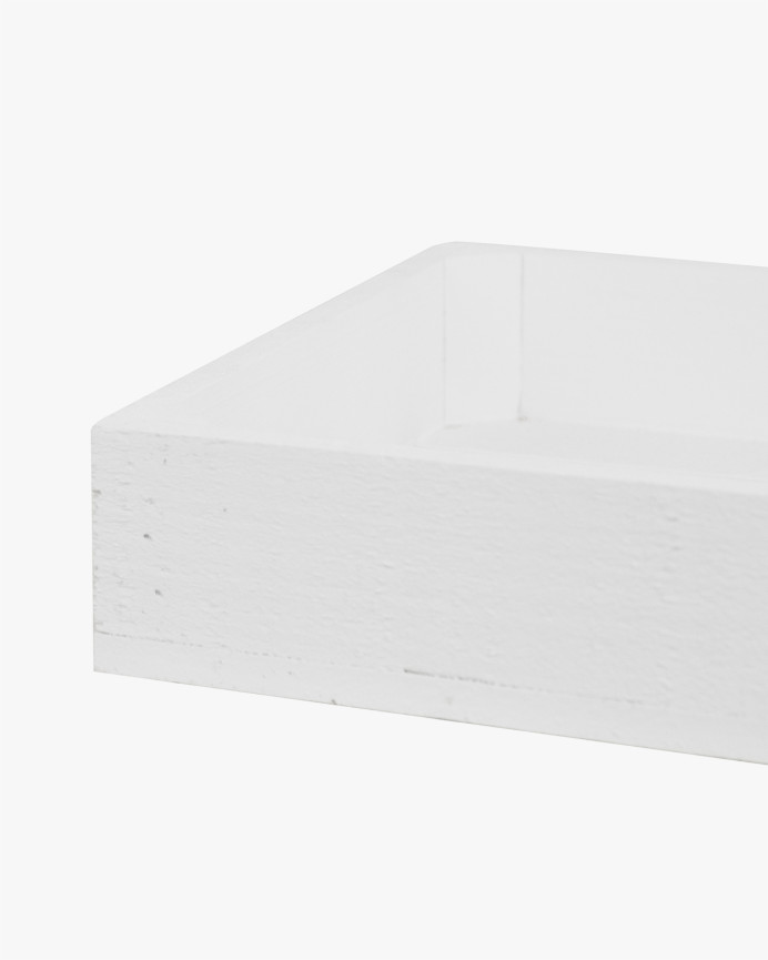 Solid wood small white tone wooden box