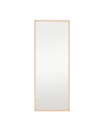 Solid wood natural tone mirror with wood effect in various sizes