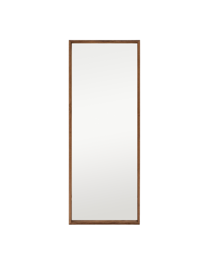 Solid dark oak wood effect mirror of various sizes
