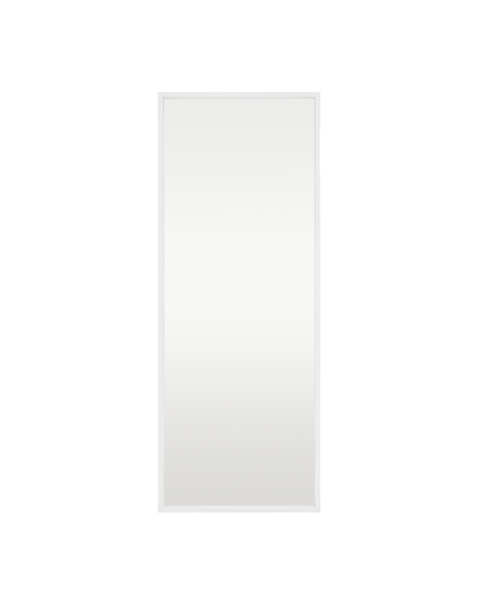 Solid wood effect white mirror in various sizes