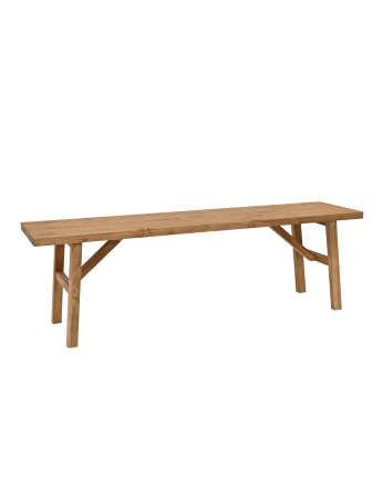 Solid dark oak wooden bench in various sizes.