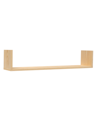 Solid wood floating shelf natural finish various sizes
