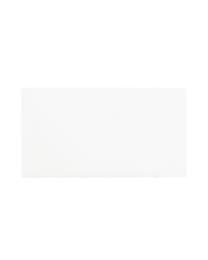 Upholstered cotton headboard in white color, available in various sizes