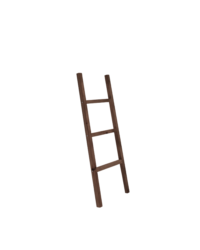 Solid walnut wood staircase, 118x41cm in size.
