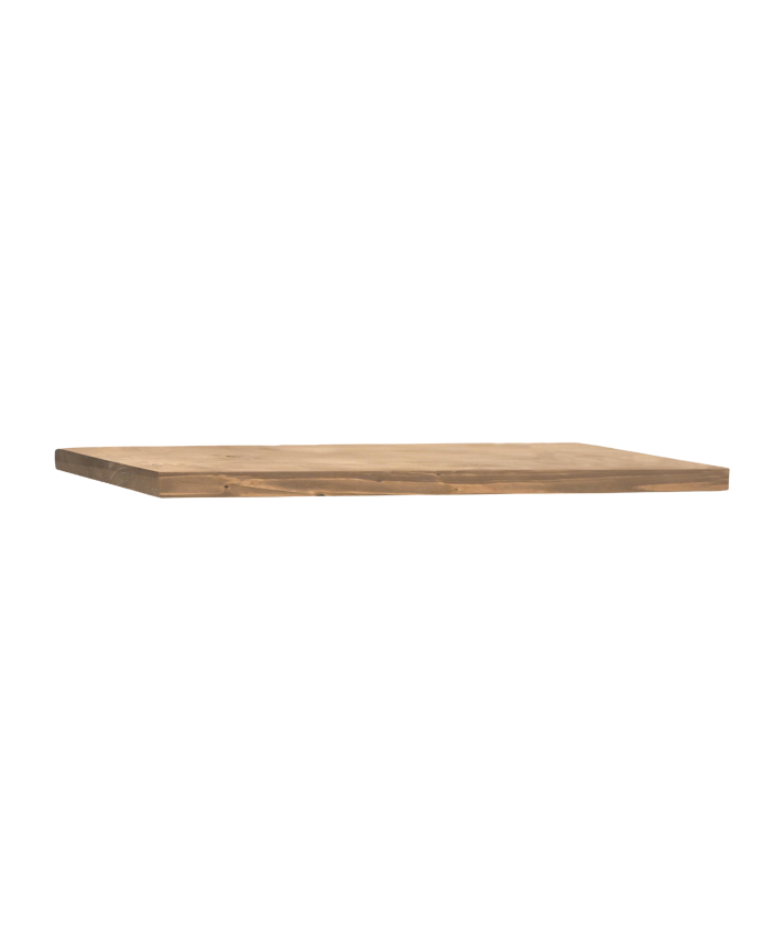 Solid wood floating shelf with dark oak finish in various sizes