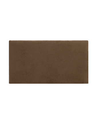 Cotton upholstered headboard in brown color in various sizes.