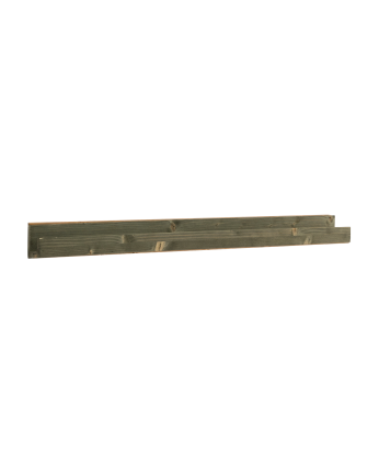 Solid wood floating shelf in green tone, various sizes