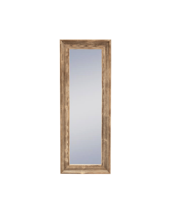 Solid wood rectangular mirror finished in walnut in various sizes