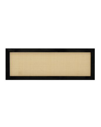 Solid wood headboard in black tone available in various sizes.
