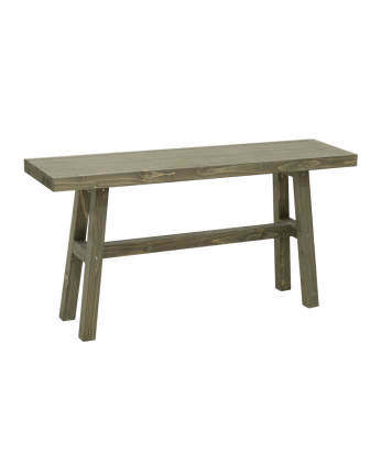 Solid wood stool in green tone, measuring 100x50cm