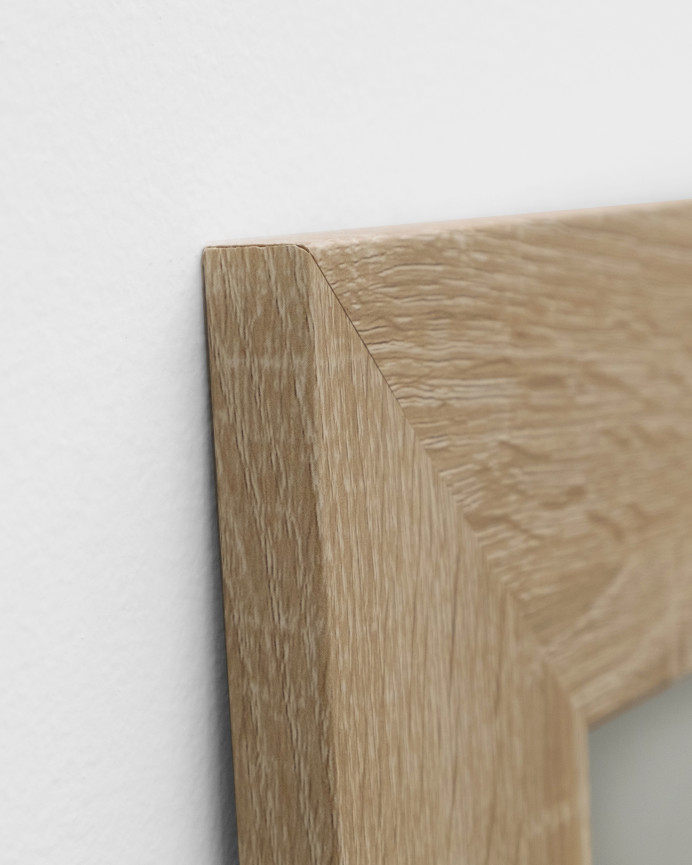 Dark oak wood effect mirror in various sizes