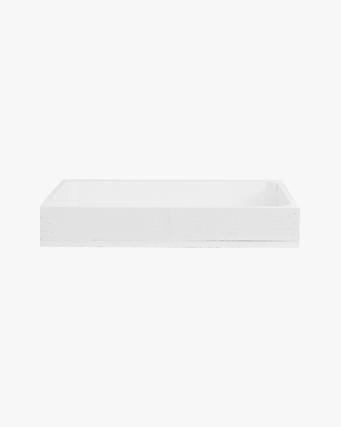 Solid wood small white tone wooden box