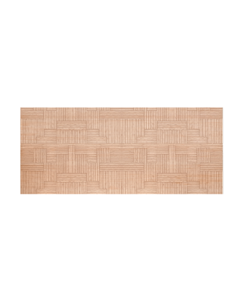 Solid wood headboard stamped with various measurements