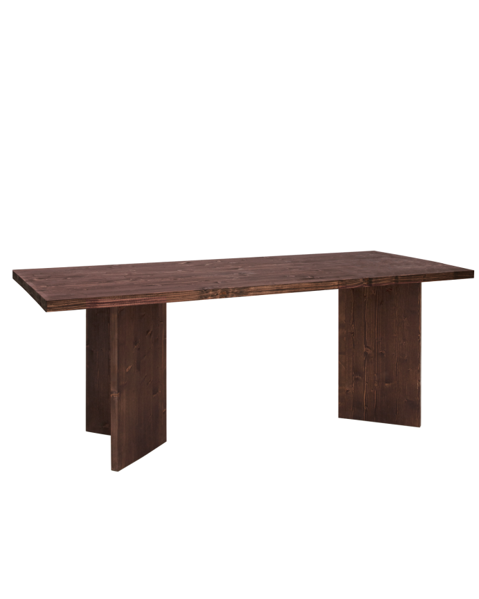 Solid walnut wood dining table in various sizes.