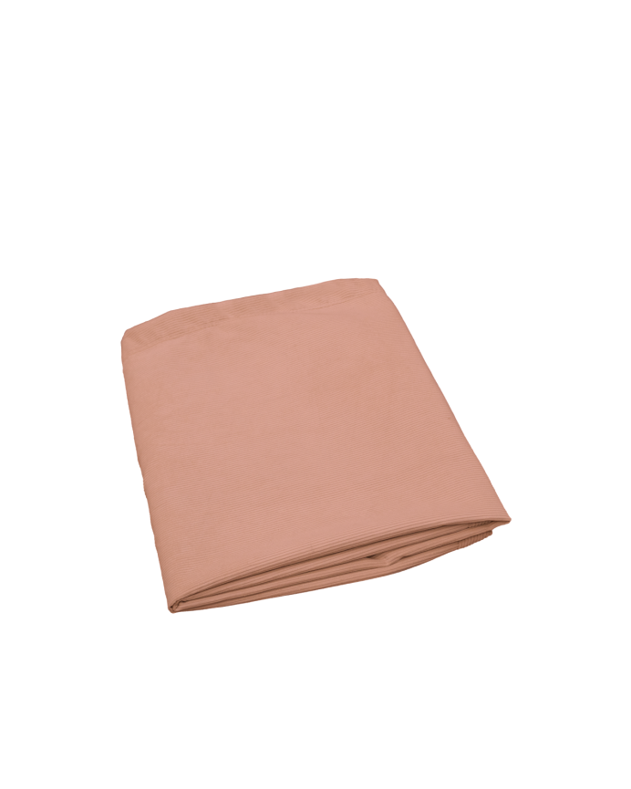 Coral corduroy headboard cover in various sizes
