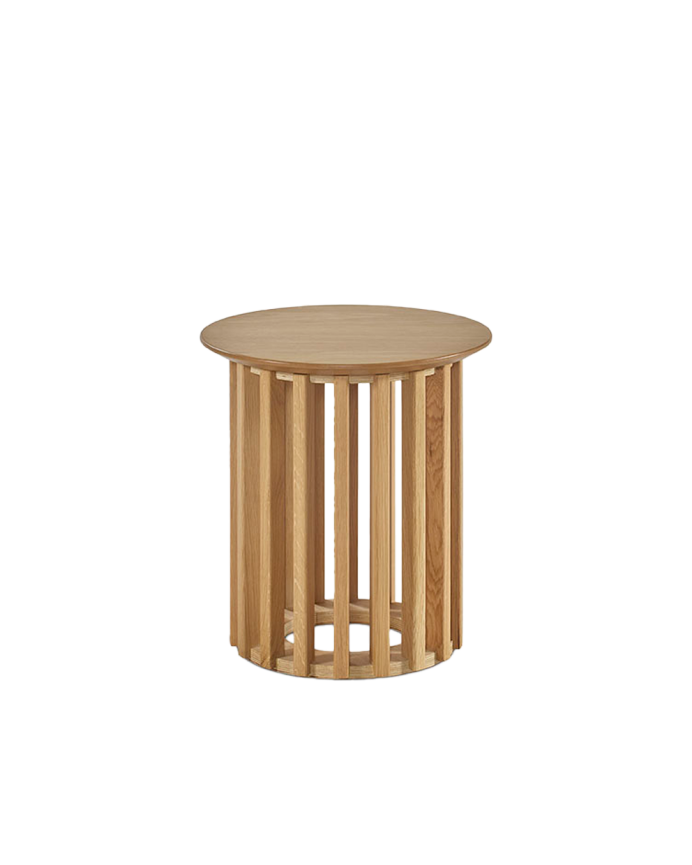 Round oak sheet side or center table in various sizes