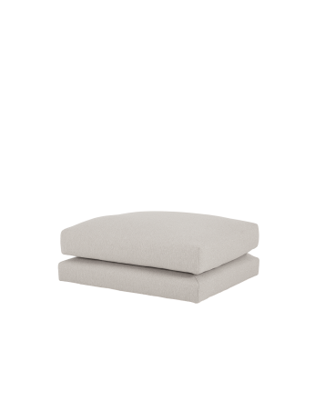 Light gray pouf of 97x78cm