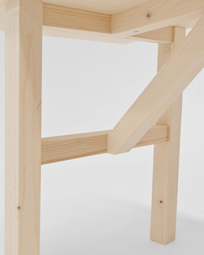Solid wood bench in natural tone available in various sizes