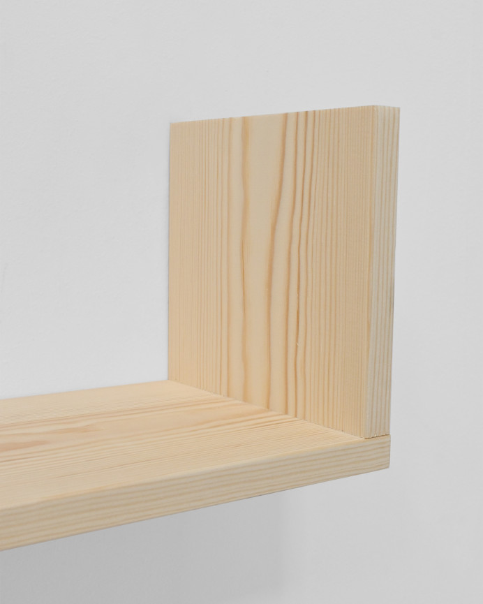 Solid wood floating shelf natural finish various sizes