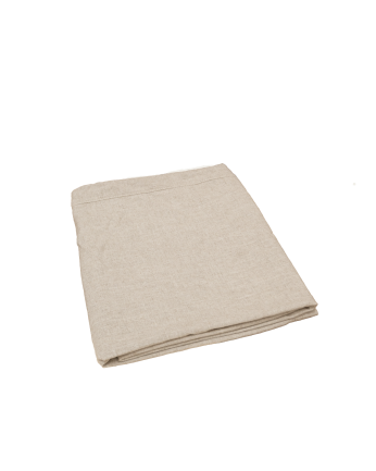 Sofa cover with left chaise longue in cotton and linen beige color available in various sizes.