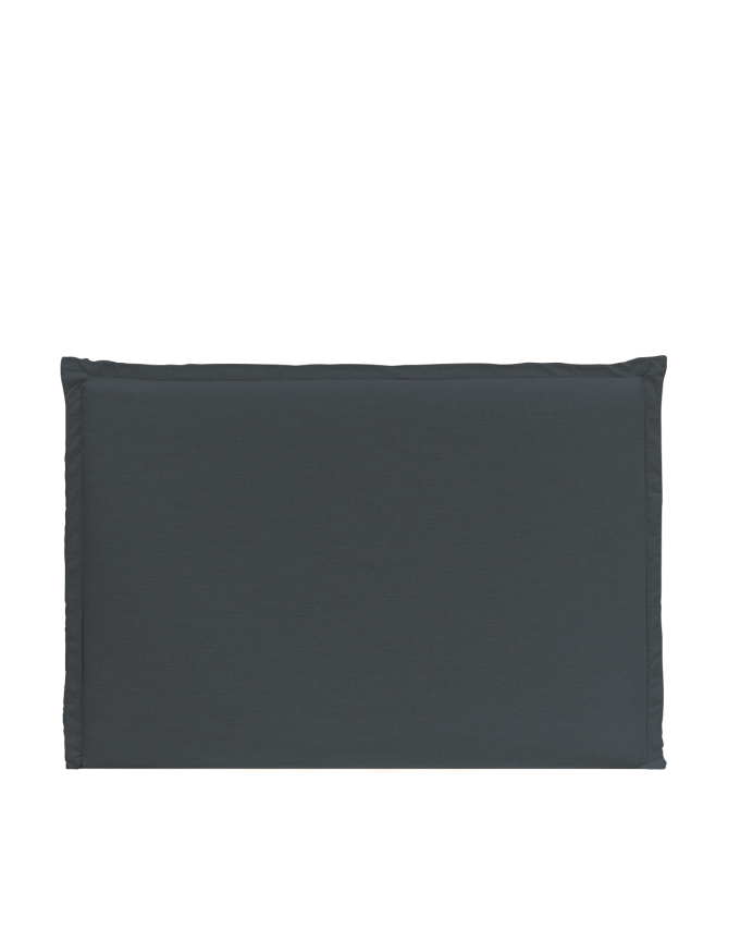 Upholstered headboard of removable blue linen of various measurements