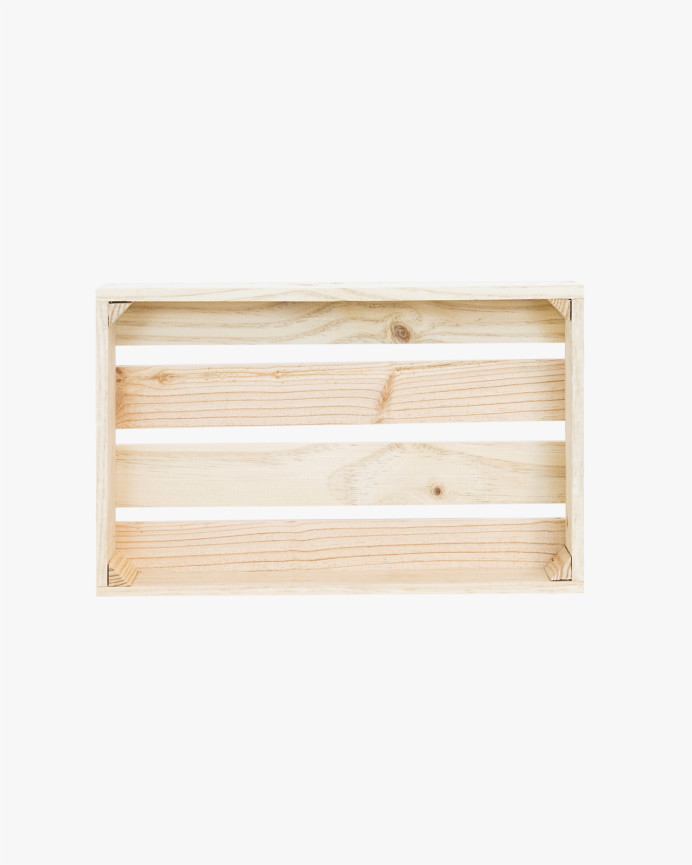 Solid wood small natural tone wooden box