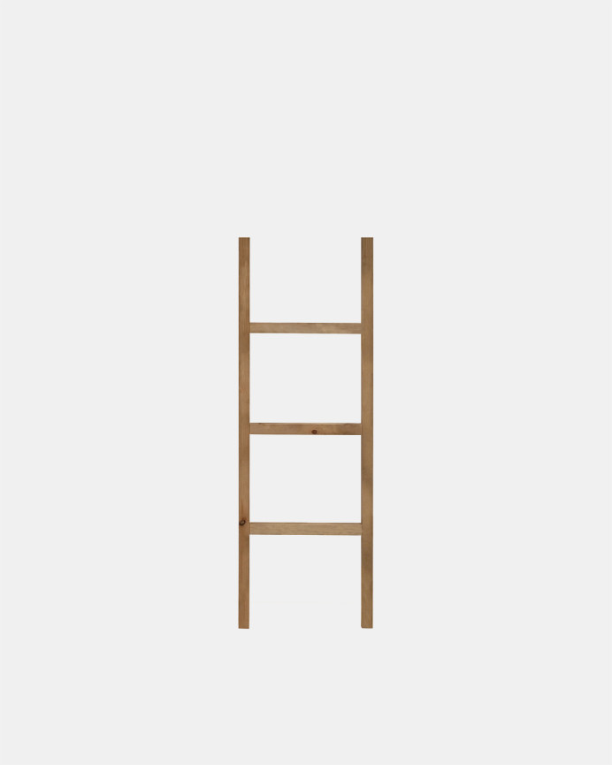 Solid dark oak wooden staircase of 41x118cm