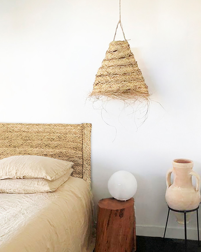Natural esparto headboard available in several sizes.