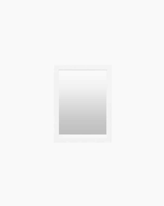 White wooden mirror of various sizes