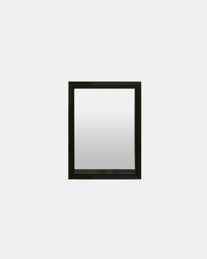 Black wooden mirror of various sizes