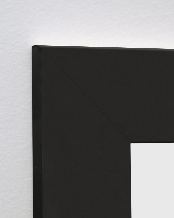 Black wooden mirror of various sizes