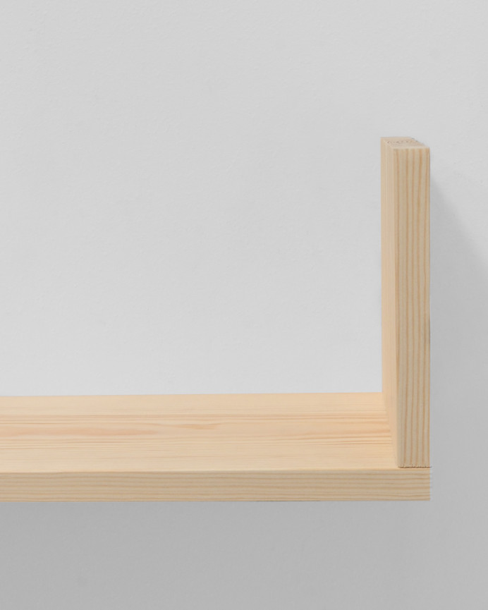Solid wood floating shelf natural finish various sizes