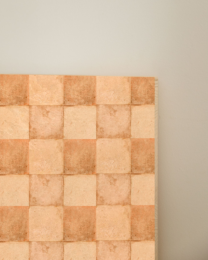 Solid wood headboard printed in various sizes.