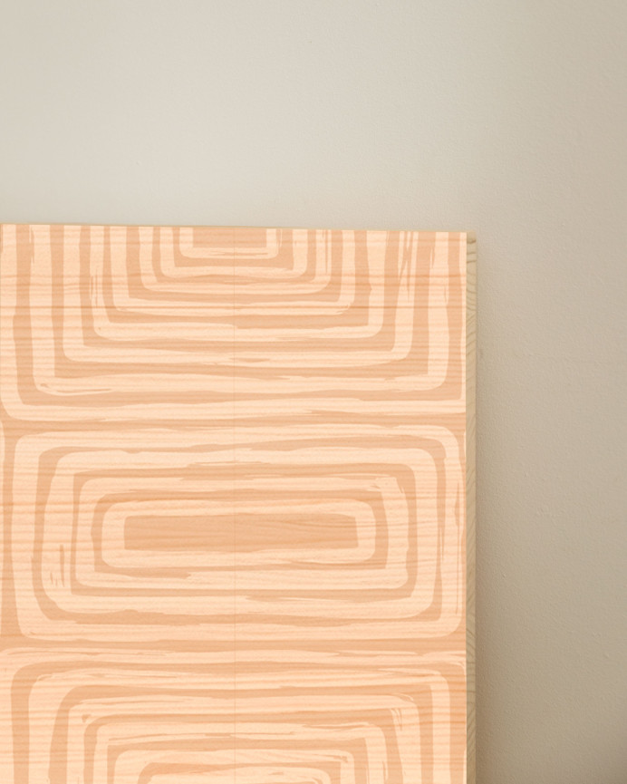 Solid wood headboard with several sizes stamped
