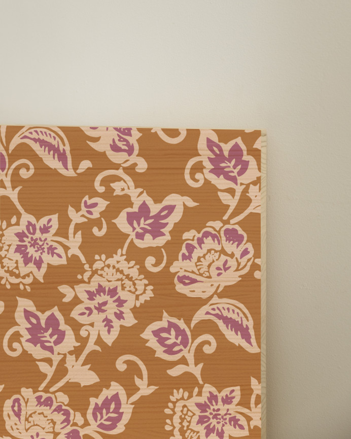 Solid wood headboard stamped in various sizes.