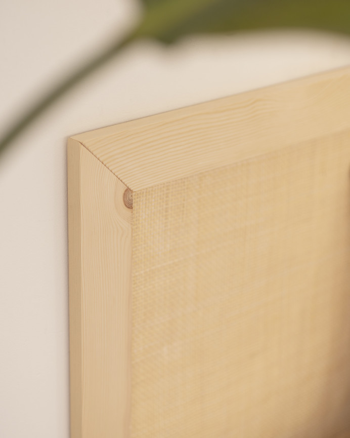 Solid wood headboard in natural tone available in various sizes