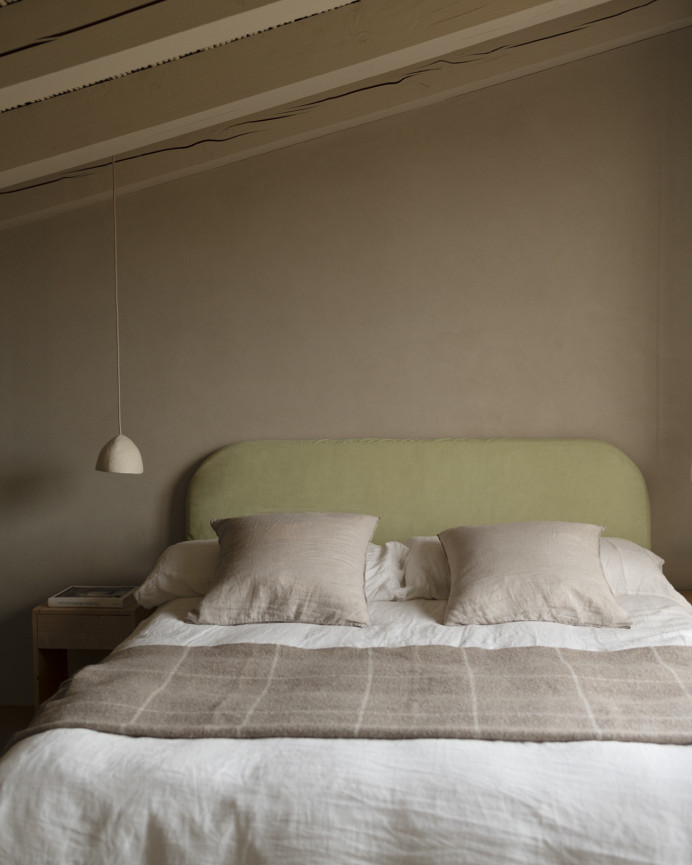 Pana lime headboard cover in various sizes