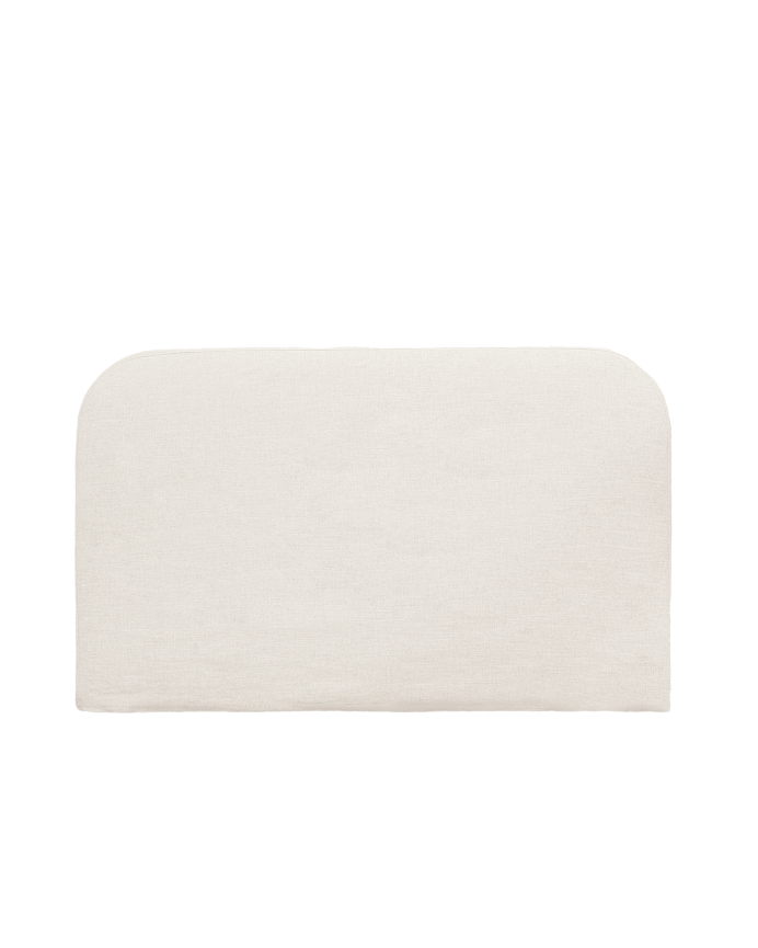 White linen headboard cover in various sizes