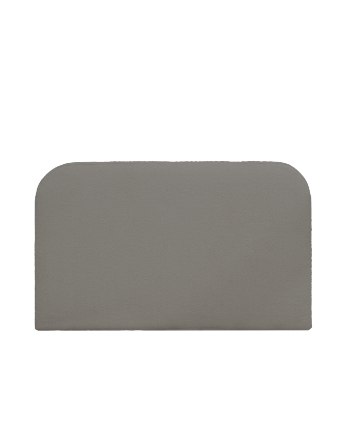 Dark gray bouclé headboard cover in various sizes