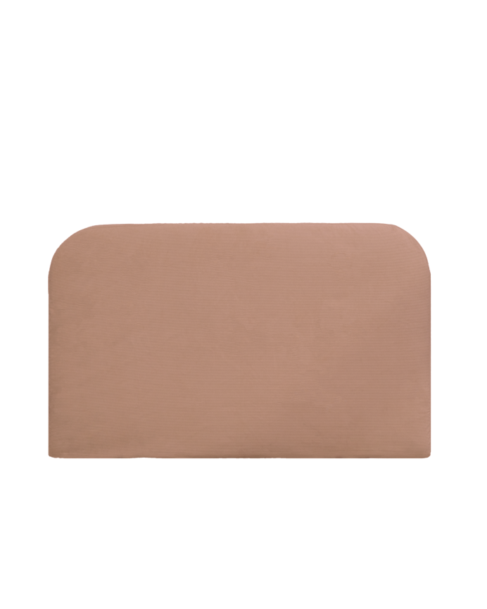 Coral corduroy headboard cover in various sizes
