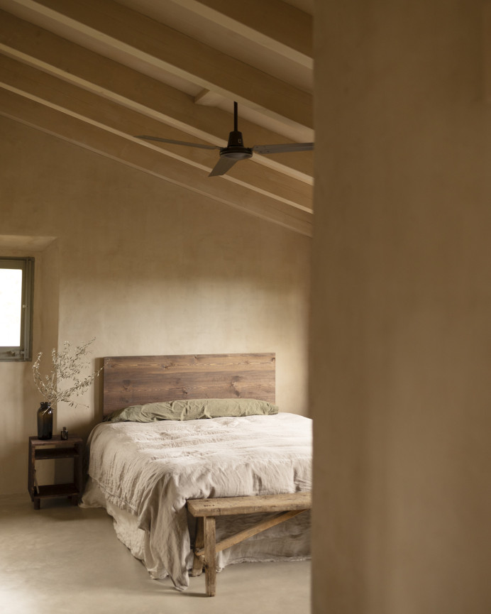 Solid walnut wood headboard in various sizes