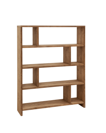 Solid dark oak wooden shelf measuring 180x140cm