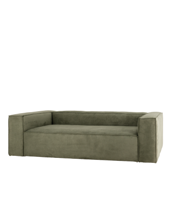 Green corduroy sofa various sizes